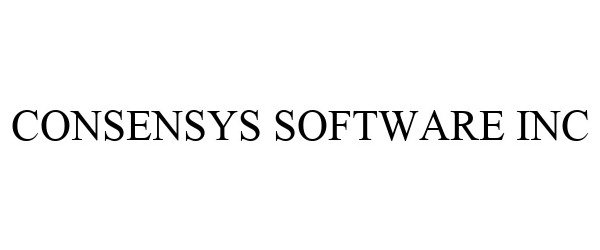 Trademark Logo CONSENSYS SOFTWARE INC