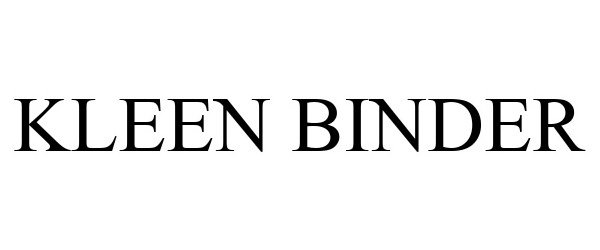 Trademark Logo KLEEN BINDER