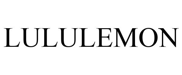 Trademark Logo LULULEMON