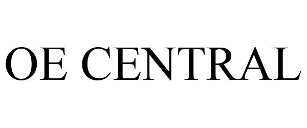 Trademark Logo OE CENTRAL