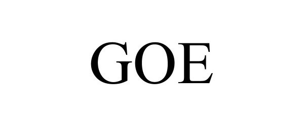 Trademark Logo GOE