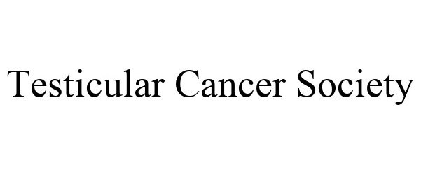 Trademark Logo TESTICULAR CANCER SOCIETY
