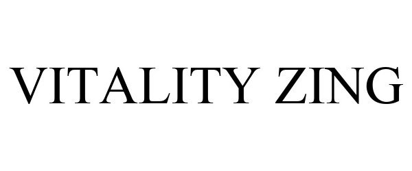 Trademark Logo VITALITY ZING