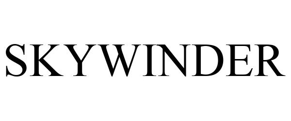 Trademark Logo SKYWINDER