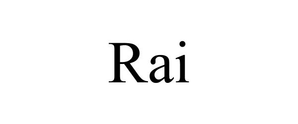 Trademark Logo RAI