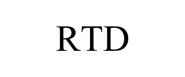 Trademark Logo RTD