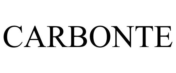 Trademark Logo CARBONTE