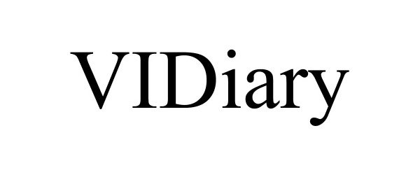 Trademark Logo VIDIARY