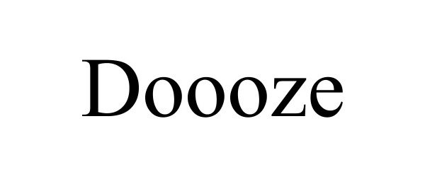 Trademark Logo DOOOZE