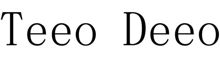 Trademark Logo TEEO DEEO