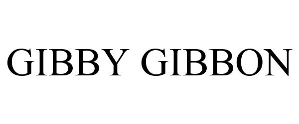 Trademark Logo GIBBY GIBBON