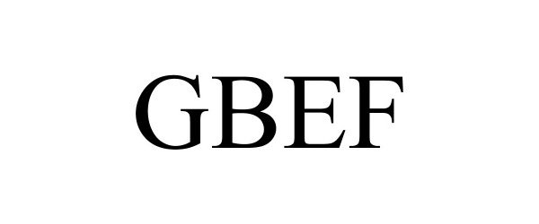 Trademark Logo GBEF