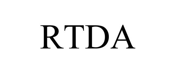 Trademark Logo RTDA