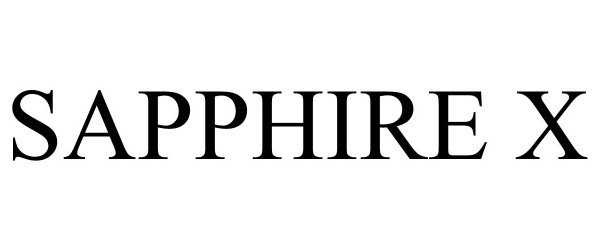 Trademark Logo SAPPHIRE X