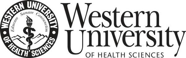 Trademark Logo ·WESTERN UNIVERSITYÂ· OF HEALTH SCIENCES EDUCARE SANARE CONIUNCTIM WESTERN UNIVERSITY OF HEALTH SCIENCES