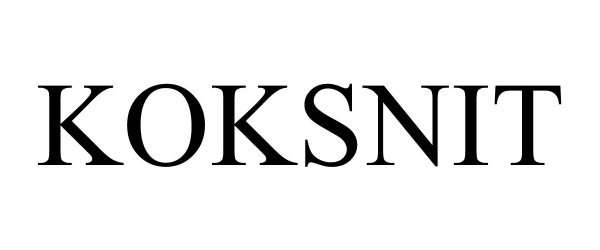 Trademark Logo KOKSNIT