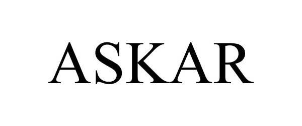 Trademark Logo ASKAR