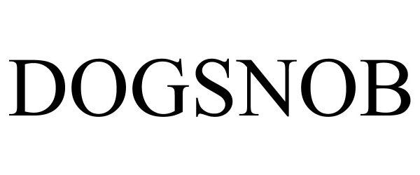Trademark Logo DOGSNOB