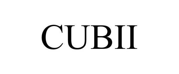 Trademark Logo CUBII