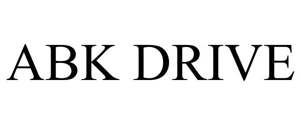 Trademark Logo ABK DRIVE