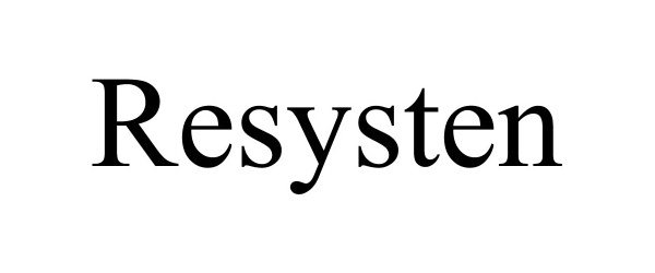 Trademark Logo RESYSTEN