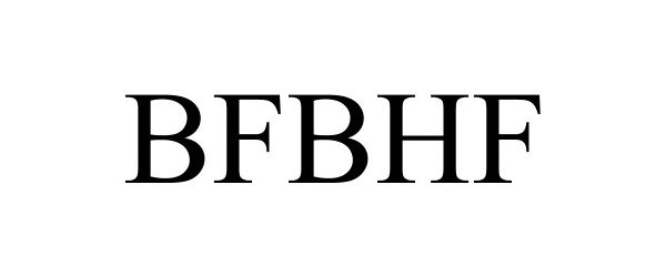 Trademark Logo BFBHF
