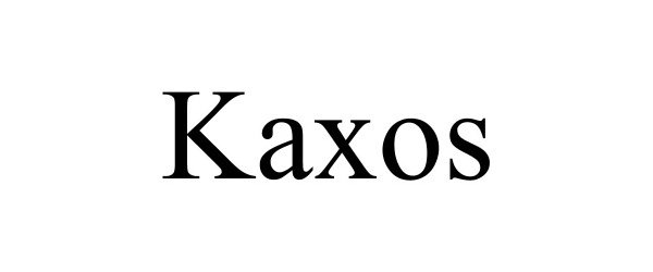Trademark Logo KAXOS
