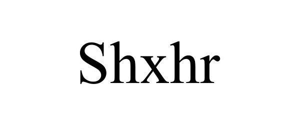 Trademark Logo SHXHR