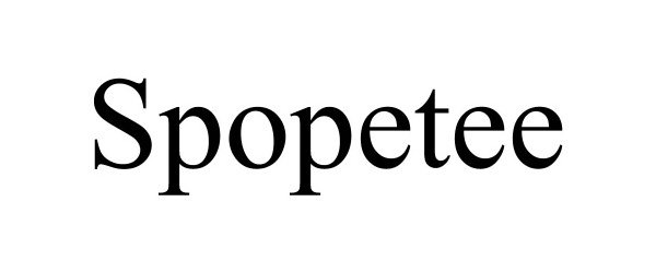 Trademark Logo SPOPETEE