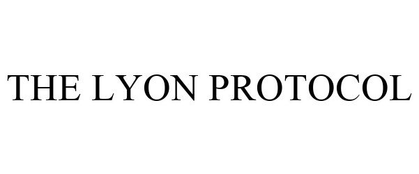 Trademark Logo THE LYON PROTOCOL