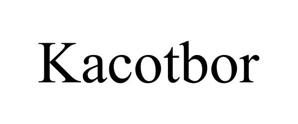 Trademark Logo KACOTBOR