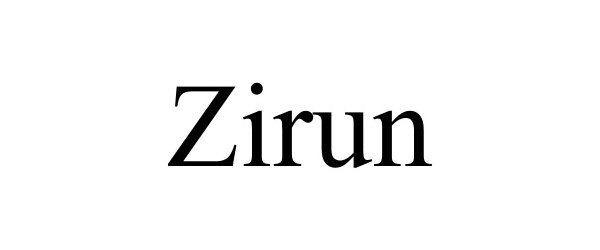 Trademark Logo ZIRUN