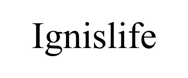Trademark Logo IGNISLIFE