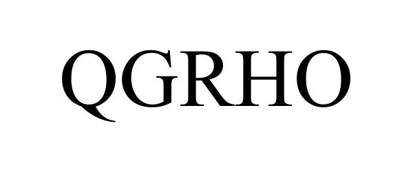 Trademark Logo QGRHO