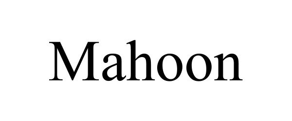 Trademark Logo MAHOON