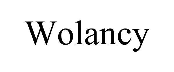 Trademark Logo WOLANCY