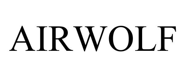 Trademark Logo AIRWOLF