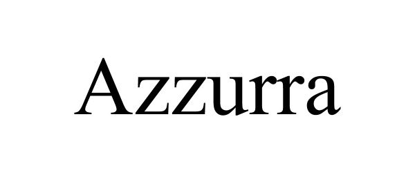 Trademark Logo AZZURRA