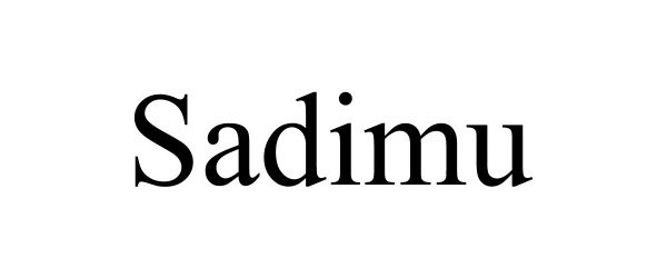 Trademark Logo SADIMU