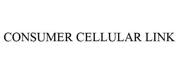 Trademark Logo CONSUMER CELLULAR LINK