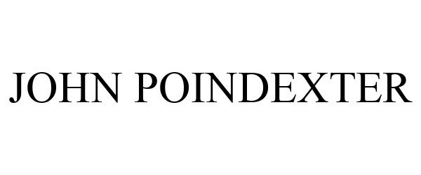 Trademark Logo JOHN POINDEXTER