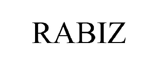 Trademark Logo RABIZ