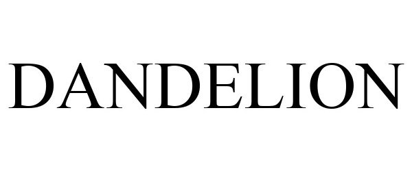 Trademark Logo DANDELION