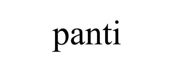 Trademark Logo PANTI