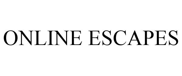 Trademark Logo ONLINE ESCAPES