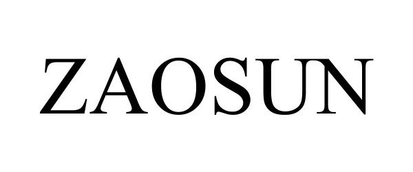 Trademark Logo ZAOSUN