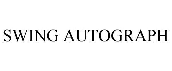 Trademark Logo SWING AUTOGRAPH