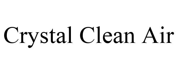  CRYSTAL CLEAN AIR