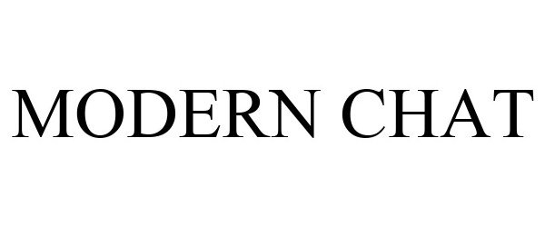 Trademark Logo MODERN CHAT