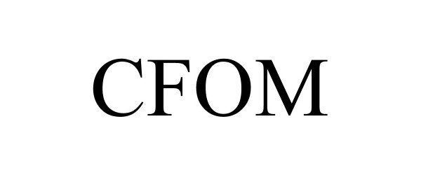 Trademark Logo CFOM
